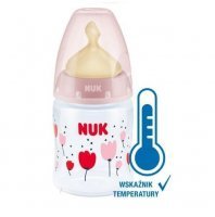 NUK FIRST CHOICE+ butelka ze wskaźnikiem temperatury 0-6 miesiąca 150 ml RÓŻOWY (743.876B)