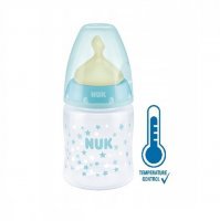 NUK FIRST CHOICE+ butelka ze wskaźnikiem temperatury 0-6 miesiąca 150 ml TURKUS (743.876A)