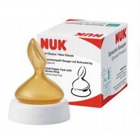 NUK FIRST CHOICE+ lateksowy smoczek na butelkę dla dzieci z rozszczepem podniebienia (107.047)