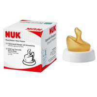 NUK FIRST CHOICE+ lateksowy smoczek na butelkę dla dzieci z rozszczepem wargi (107.046)