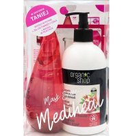 ORGANIC SHOP ZESTAW CZERWONY ODMŁADZAJĄCY do twarzy i ciała SMOCZA KREW mydło, żel i maskaDATA 01.23