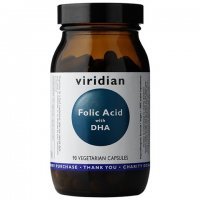 VIRIDIAN Kwas foliowy z DHA 90 kapsułek