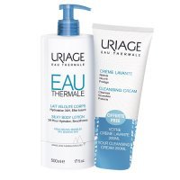 URIAGE ZESTAW balsam jedwabisty 500 ml + krem myjący 200 ml