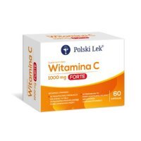 POLSKI LEK Witamina C 1000mg Forte, 60 kaps.