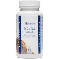 HOLISTIC Witamina K2 + D3 i kokosolja 60 kapsułek