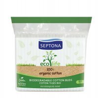 SEPTONA ECOLIFE Bawełniane patyczki higieniczne 100 sztuk