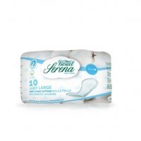 VIVICOT BIO SERENA Podpaski DUŻE na nietrzymanie moczu z niebielonej chlorem bawełny 10 sztuk