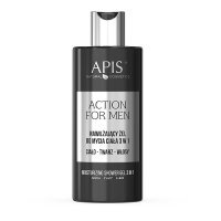 APIS ACTION FOR MEN Nawilżający żel do mycia ciała 3 W 1 dla mężczyzn 300 ml