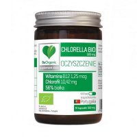 BeOrganic BIO Chlorella OCZYSZCZENIE 500mg 50 kapsułek
