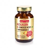 POLSKA RÓŻA Kolagen + owoce róży i Witamina C suplement diety 60 kapsułek