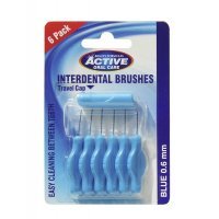 BEAUTY FORMULAS ACTIVE Czyściki do przestrzeni międzyzębowych 0,6mm 6 sztuk
