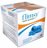 AURA HERBALS Flimsy bańki chińskie GUMOWE 4 sztuki