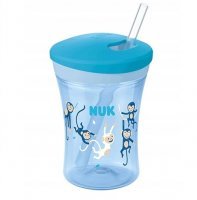 NUK EVOLUTION ACTION CUP 12 m+ kubek niekapek NIEBIESKI 230 ml (751.136A)