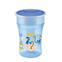 NUK EVOLUTION MAGIC CUP 8 m+  Kubek niekapek NIEBIESKI 230 ml (751.138A)