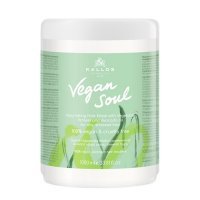 KALLOS KJMN VEGAN SOUL MASK Nawilżająca maska do włosów z olejem awokado zielona etykieta 1000 ml