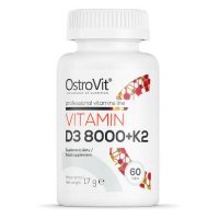 OstroVit Witamina D3 8000 IU + K2, 60 tabl.