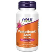 NOW FOODS Pantothenic acid kwas pantotenowy B5 500 mg 100 kapsułek