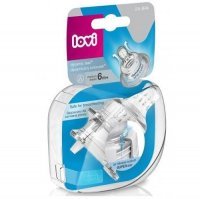 LOVI Smoczek silikonowy dynamiczny ŚREDNI przepływ 6m+ 2 sztuki 18/751