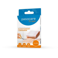PASOCARE CLASSIC PLUS Plaster tkaninowy z opatrunkiem 1 m x 8 cm