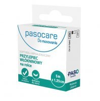 PASOCARE Przylepiec włókninowy na rolce 5 m x 1,25 cm