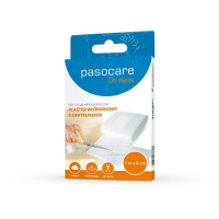 PASOCARE SOFT PLUS Plaster włókninowy z opatrunkiem 1m x 8cm
