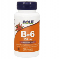 NOW FOODS B-6 100 mg 100 kapsułek