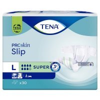 TENA SLIP PROSKIN SUPER pieluchomajtki rozmiar L 30 sztuk