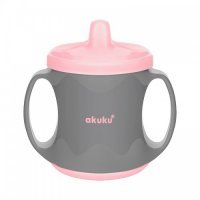 AKUKU Kubek niekapek z twardym ustnikiem PINK 200 ml A0523