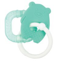 NATTOU Gryzak silikonowy i chłodzący Zielony miś, 1 szt.