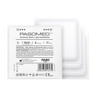 PASOMED Kompresy jałowe 17 nitkowe 8 warstwowe 10 cm x 10 cm 3 sztuki pakowane pojedynczo