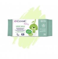 CLEANIC ECO BABY Chusteczki nawilżane Vege Milk 50 sztuk