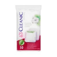 CLEANIC Płatki kosmetyczne kwadratowe 50 sztuk
