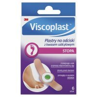 VISCOPLAST STOPA POLODERM Plastry na odciski z kwasem salicylowym 6 sztuk