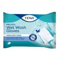 TENA WET WASH GLOVES Nawilżane myjki 8 sztuk