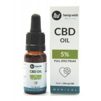 HEMPWISH MEDICAL Olej konopny CBD  5% full spectrum 10 ml