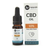 HEMPWISH MEDICAL Olej konopny CBD 10% full spectrum 10 ml