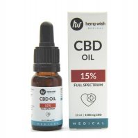 HEMPWISH MEDICAL Olej konopny CBD 15% full spectrum 10 ml