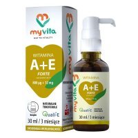 MYVITA Witamina A + E Forte krople ( 800 mcg+12 mg ) 30 ml