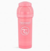TWISTSHAKE Butelka antykolkowa Różowa 260 ml