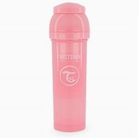 TWISTSHAKE Butelka antykolkowa Różowa 330 ml