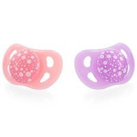 Twistshake Smoczek uspokajający 0-6m różowy i fioletowy, 2 szt.