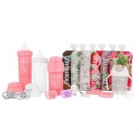 TWISTSHAKE Zestaw startowy Nr 2: butelki i akcesoria Biały, Różowy, Fioletowy