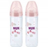 NUK NEW CLASSIC FC+ zestaw butelka 250ml + 250ml ROSE (741625ZR)