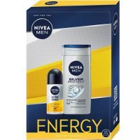 NIVEA MEN ZESTAW SILVER ENERGY antyperspirant 50 ml + żel pod prysznic 250 ml