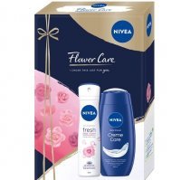 NIVEA ZESTAW FLOWER CARE antyperspirant spray 150 ml + żel pod prysznic 250 ml