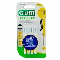 SUNSTAR GUM Trav-Ler Szczoteczka do przestrzeni międzyzębowych 1,3mm 4 sztuki 1514