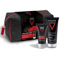 VICHY HOMME ZESTAW STRUCTURE FORCE krem 50 ml + żel pod prysznic 200 ml + KOSMETYCZKA