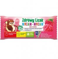 Lizak MNIAM-MNIAM Na Odporność bez cukru o smaku malinowym 1 sztuka