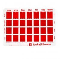 KASETKA do dawkowania leków tygodniowa 4 pory dnia ZYSKAJ ZDROWIE
