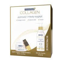 NOVACLEAR COLLAGEN ZESTAW Krem na noc 50 ml + Żel do mycia twarzy 150 ml